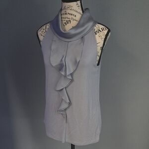 Ann Taylor Elegant Gray Sleeveless Top